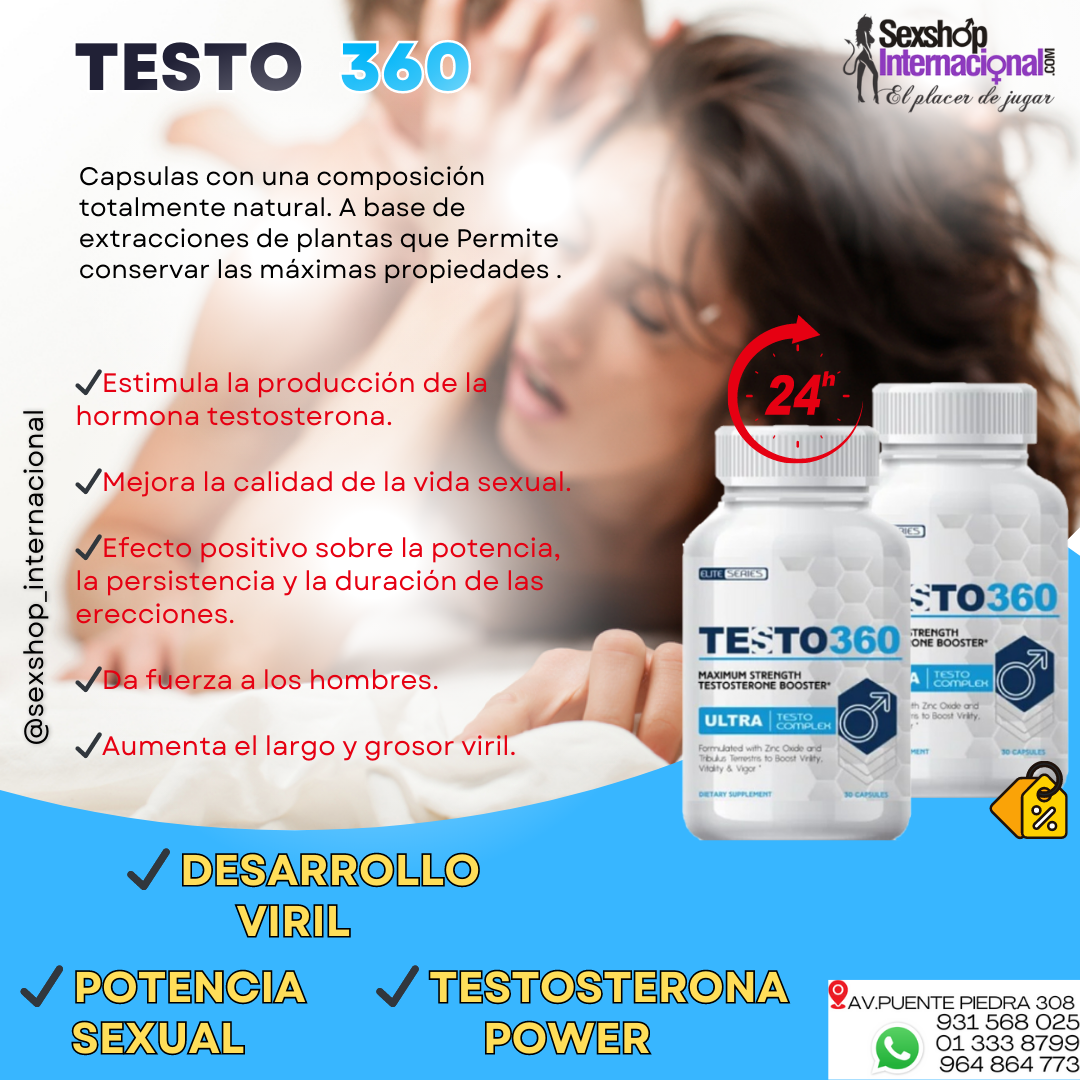 TESTO 360 SUPERA DESAFIO SEXUAL Y CRECIMIENTO VIRIL RAPIDAMENTE 